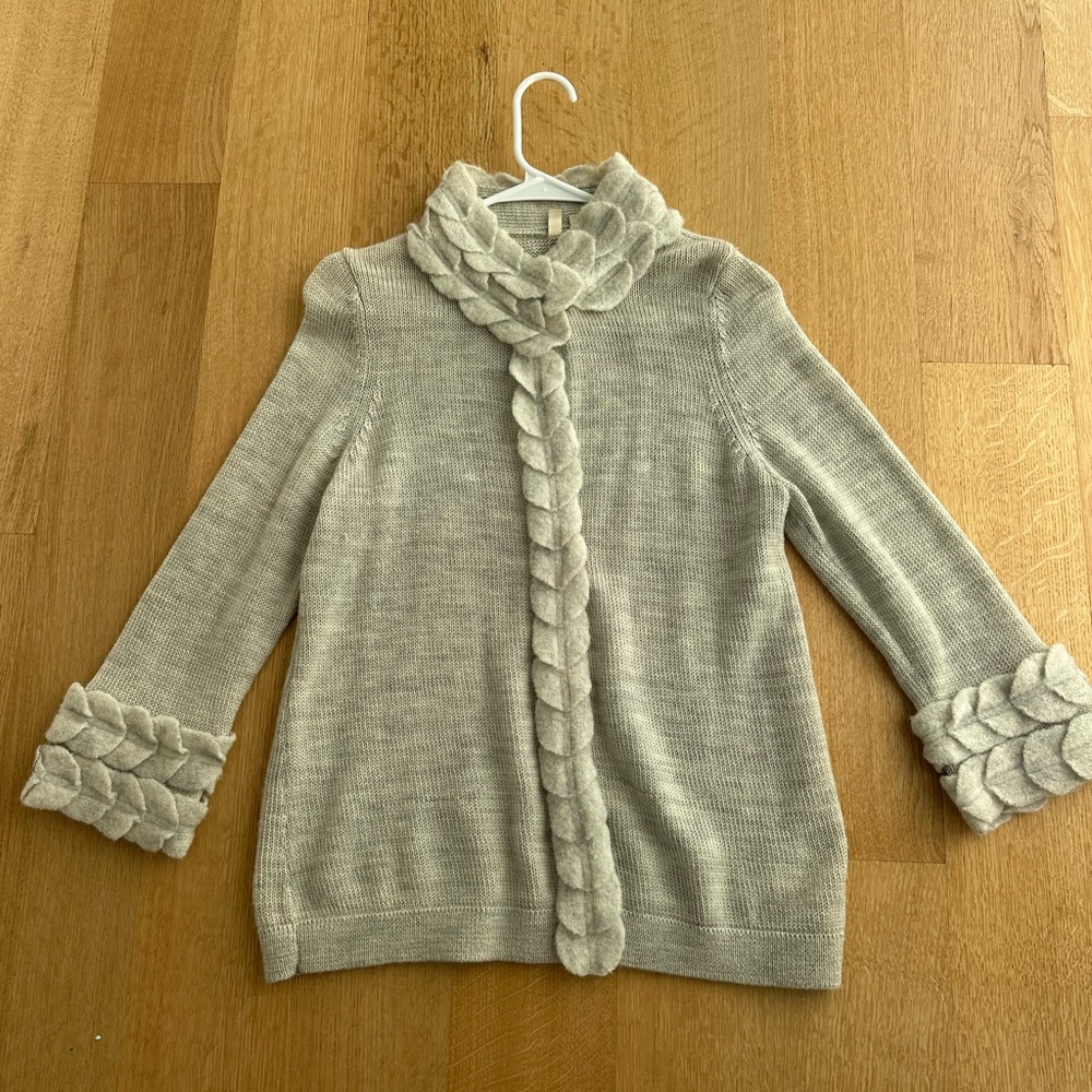 Moth Cream Cardigan Sweater